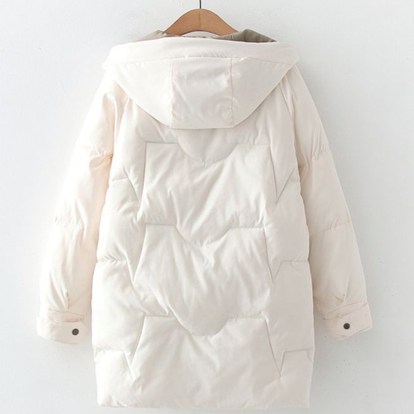 Color-Block-Padding Zip Jacket - Picture 4 of 6